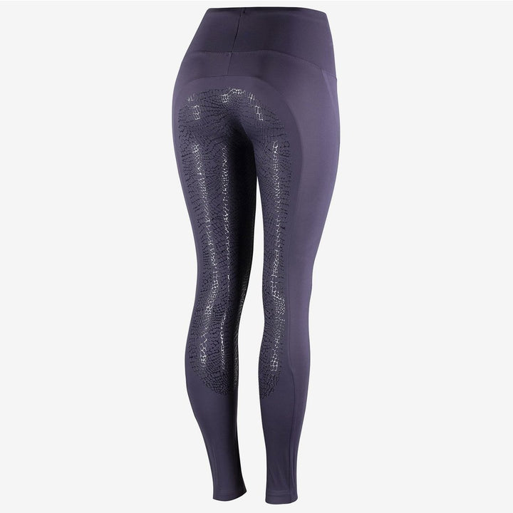 HORZE Bianca Womens Silicone Full Seat Riding Tights - Mauve/Purple - SIZE 12