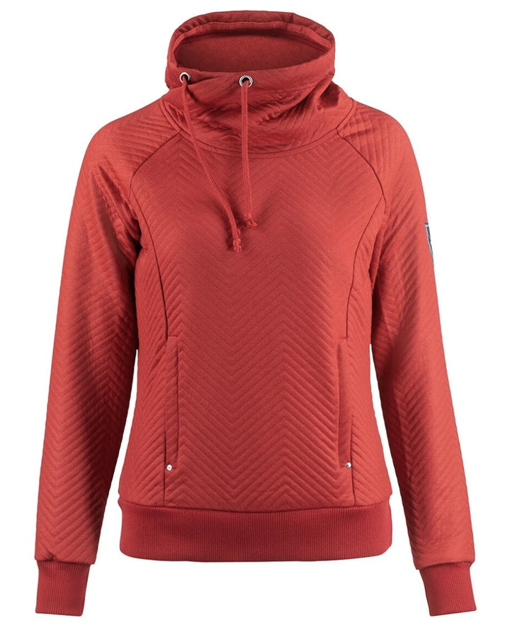 Horze Gwen Ladies Cowel Neck Red Stylish Sweatshirt/Jumper - sizes 8-12