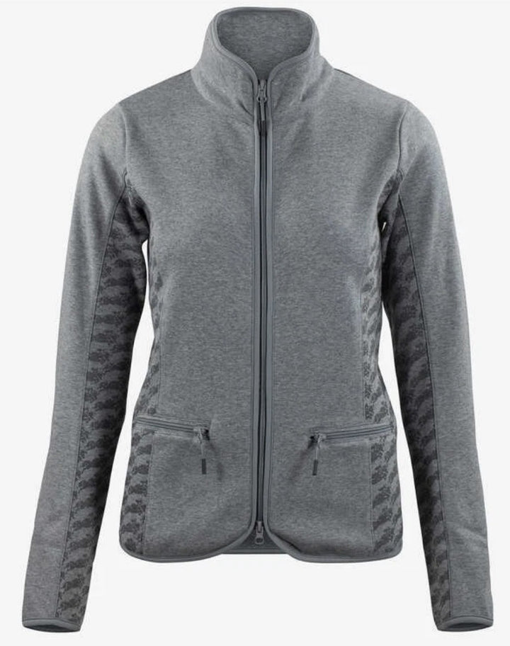 Horze Janessa Smart Fleece Jacket/Top - Grey - High Quality Fleece