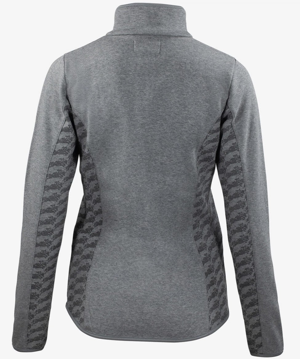Horze Janessa Smart Fleece Jacket/Top - Grey - High Quality Fleece