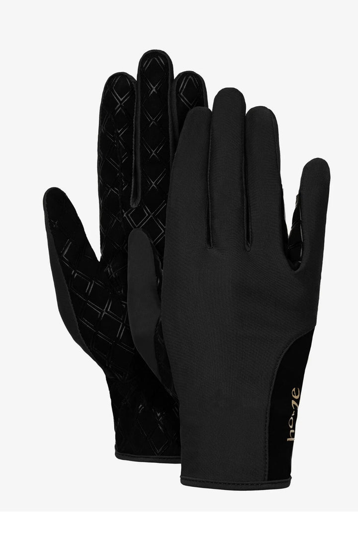 Horze Lianna Riding Gloves with PU Palm - Black or Brown - Size Medium - Great Gift
