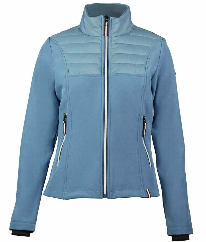 Horze Womens Softshell Maeve Hybrid Fleece Lined Riding Jacket - Mid Blue - LOW PRICE