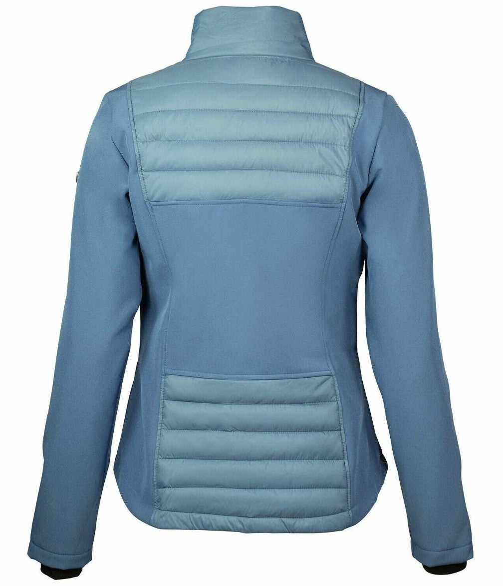 Horze Womens Softshell Maeve Hybrid Fleece Lined Riding Jacket - Mid Blue - LOW PRICE
