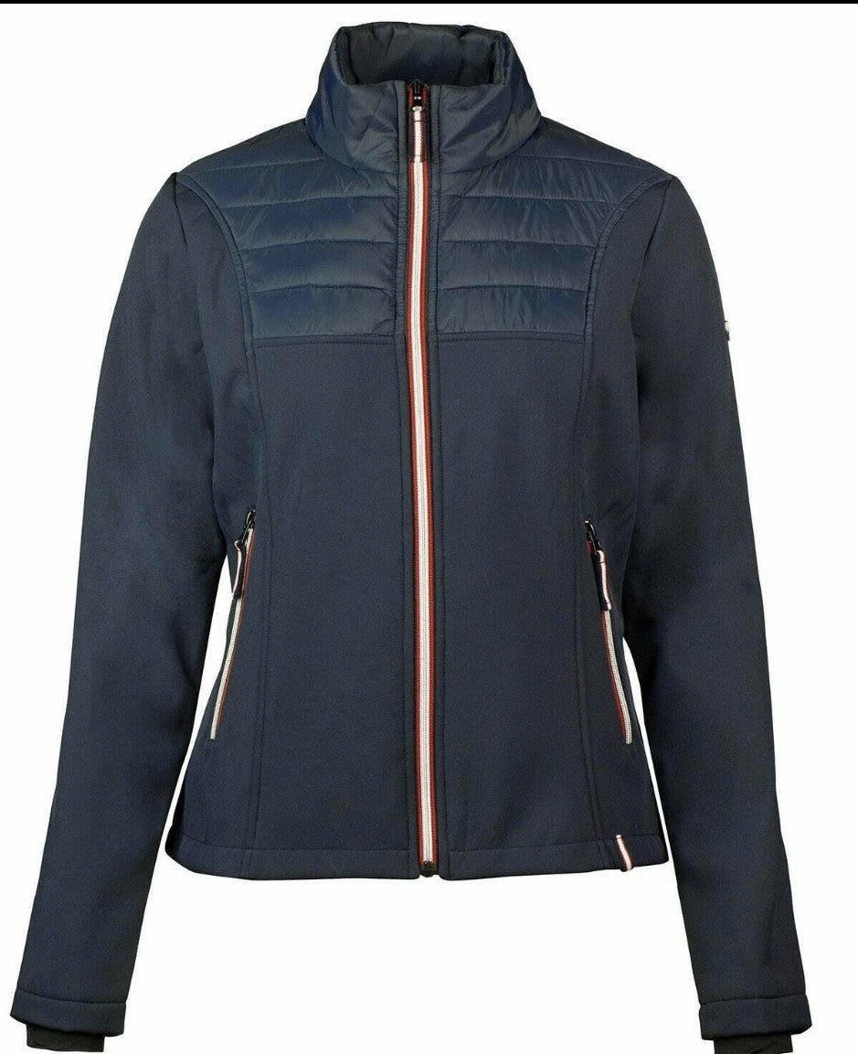 Horze Womens Softshell Maeve Hybrid Fleece Lined Riding Jacket - Dark Blue