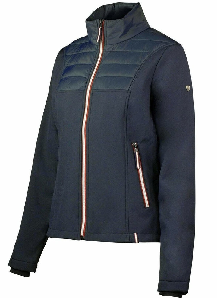 Horze Womens Softshell Maeve Hybrid Fleece Lined Riding Jacket - Dark Blue