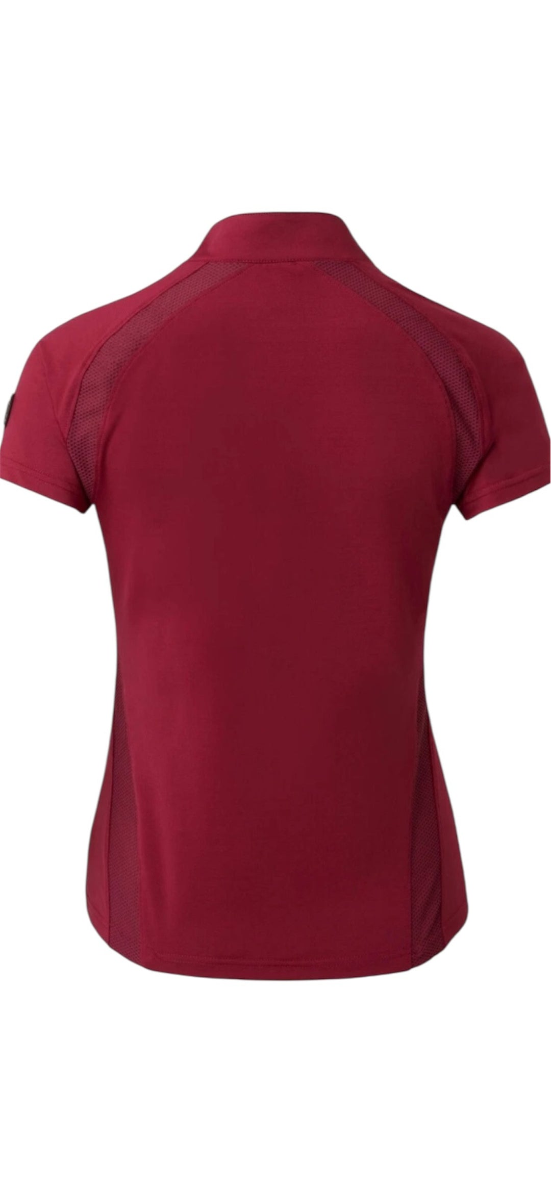 Horze Mia Short Sleeved Zip Neck Riding Top - Dark Pink - Size 14 - LAST 2!