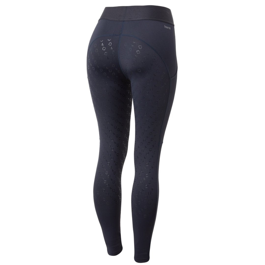 Horze Nadia Riding Tights - Full Silicone Seat - 4 Pockets - Navy -  LAST 2 Pairs - Size 8