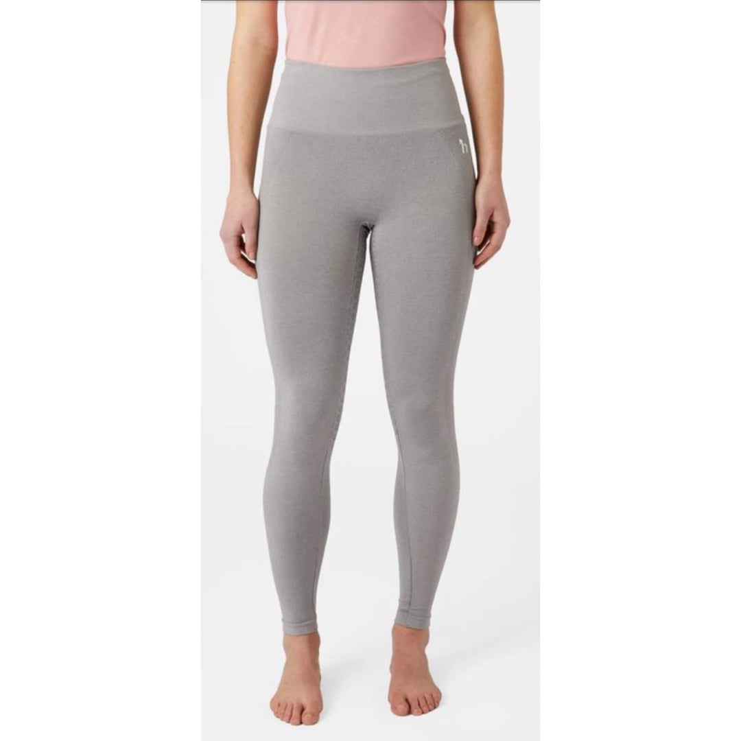 Horze Naomi SEAMLESS Riding Tights, full silicone seat - Grey or Blue - Super Comfy