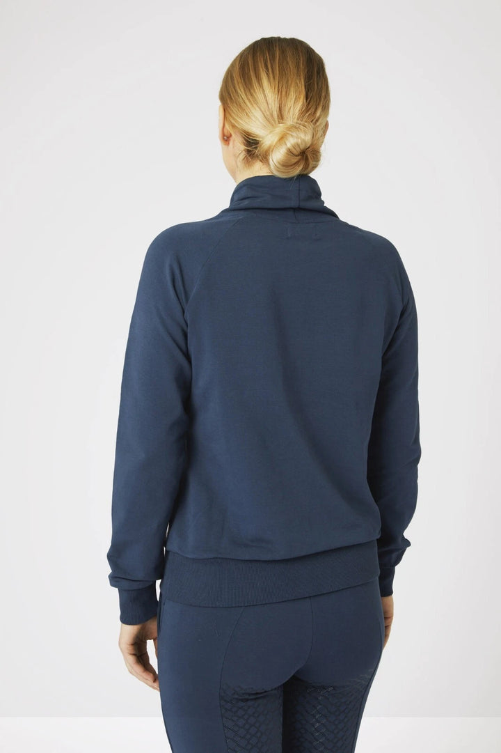 Horze 'Remy' High Neck Equestrian Sweatshirt - Dark Blue  (popular) - Size 10 (36) - LAST 1
