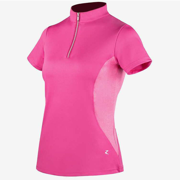 Skye Short Sleeved Sporty Riding Top by Horze - Pink
