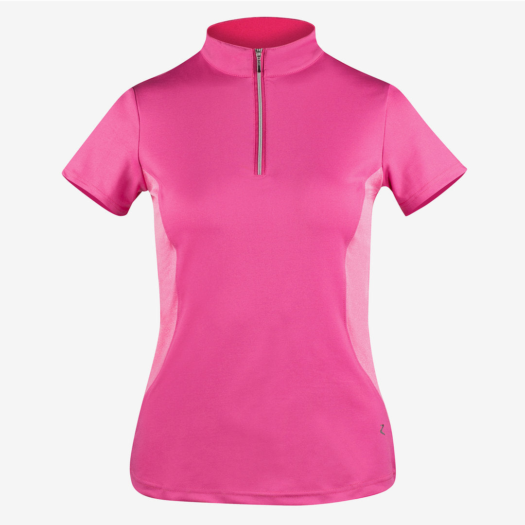 Skye Short Sleeved Sporty Riding Top by Horze - Pink