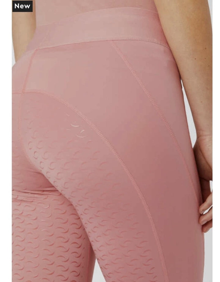 HORZE Tessa Lightweight Riding Tights with Full Silicone Seat - Gorgeous Salmon Pink