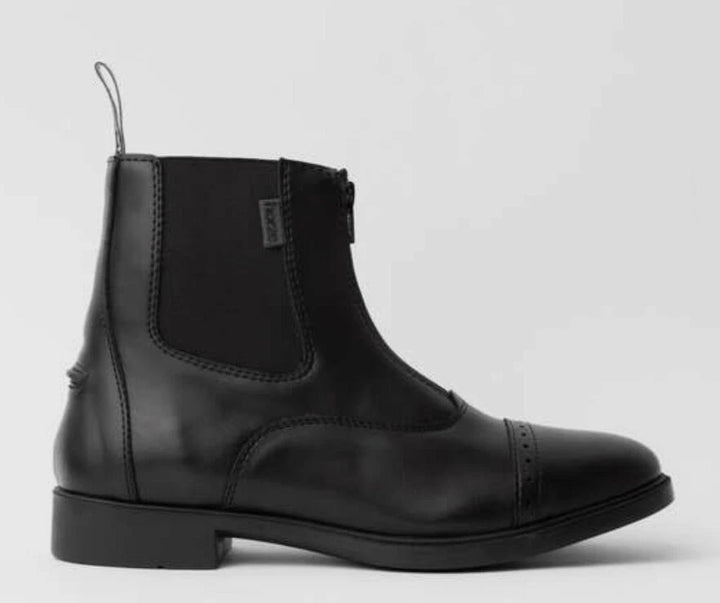 Wexford Ladies Front Zip Jodhpur Boots by Horze - Size 3.5 - Black Synthetic Leather - LAST PAIR
