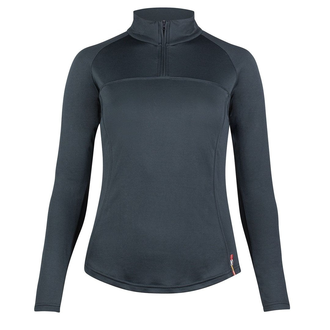 Horze Willow Ladies Long Sleeved Light & Breathable Riding Top - Dark Blue