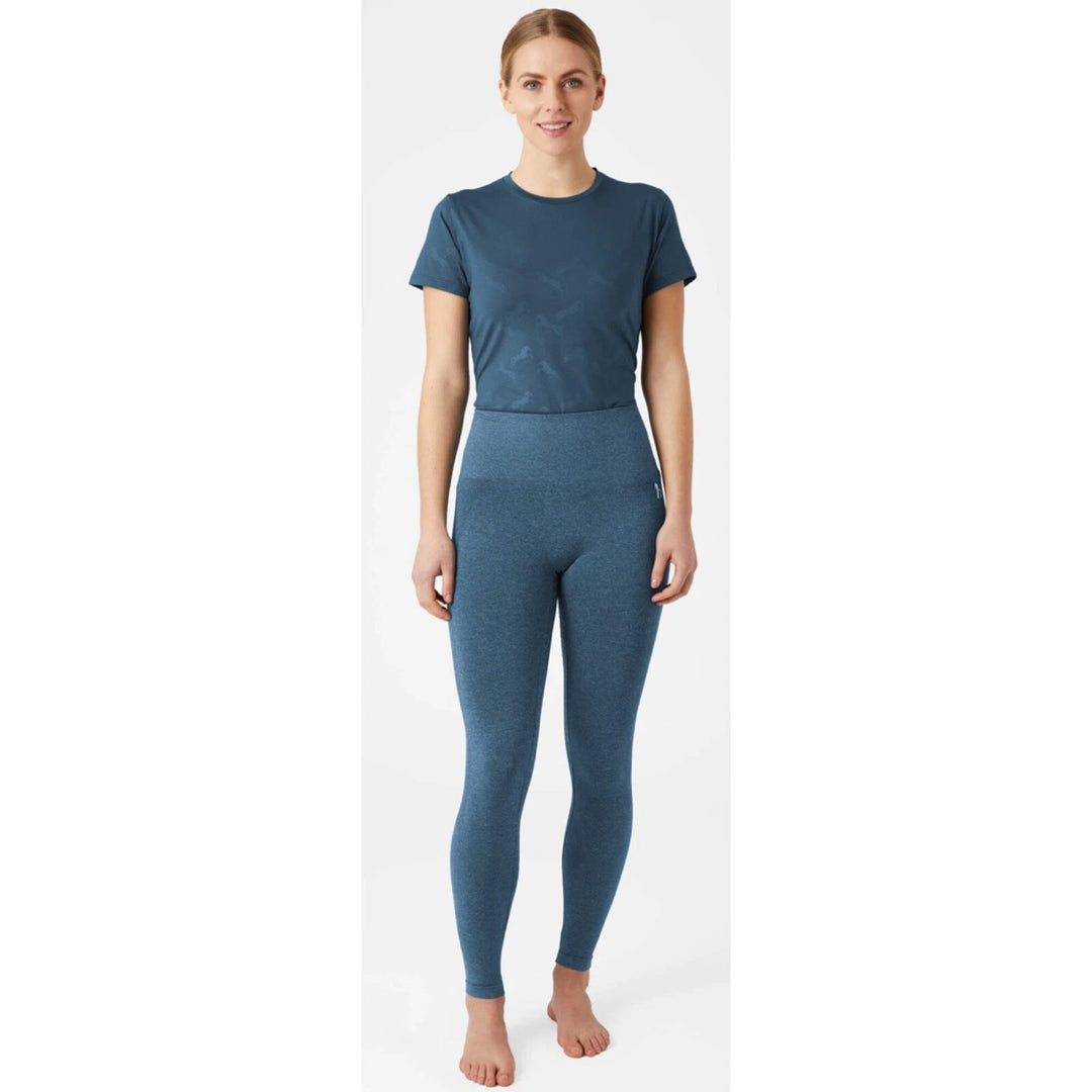 Horze Naomi SEAMLESS Riding Tights, full silicone seat - Grey or Blue - Super Comfy