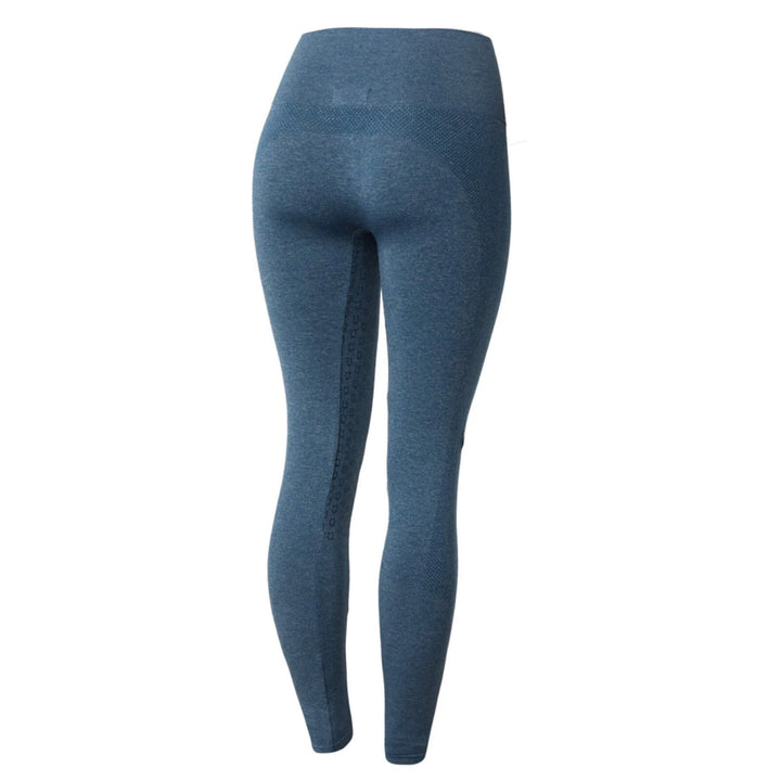 Horze Naomi SEAMLESS Riding Tights, full silicone seat - Grey or Blue - Super Comfy