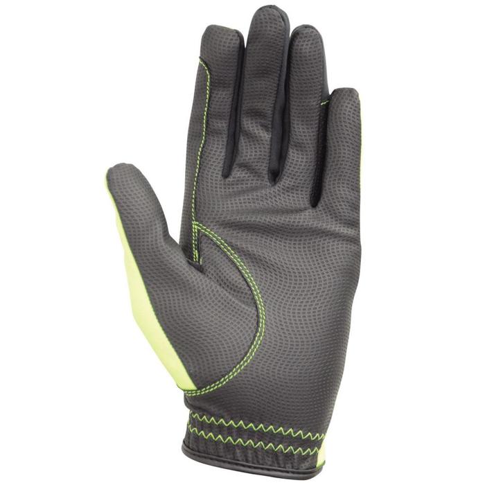 Hy5 Extreme Reflective/HI VIZ Softshell Riding Gloves - Fluorescent Yellow - Size Medium