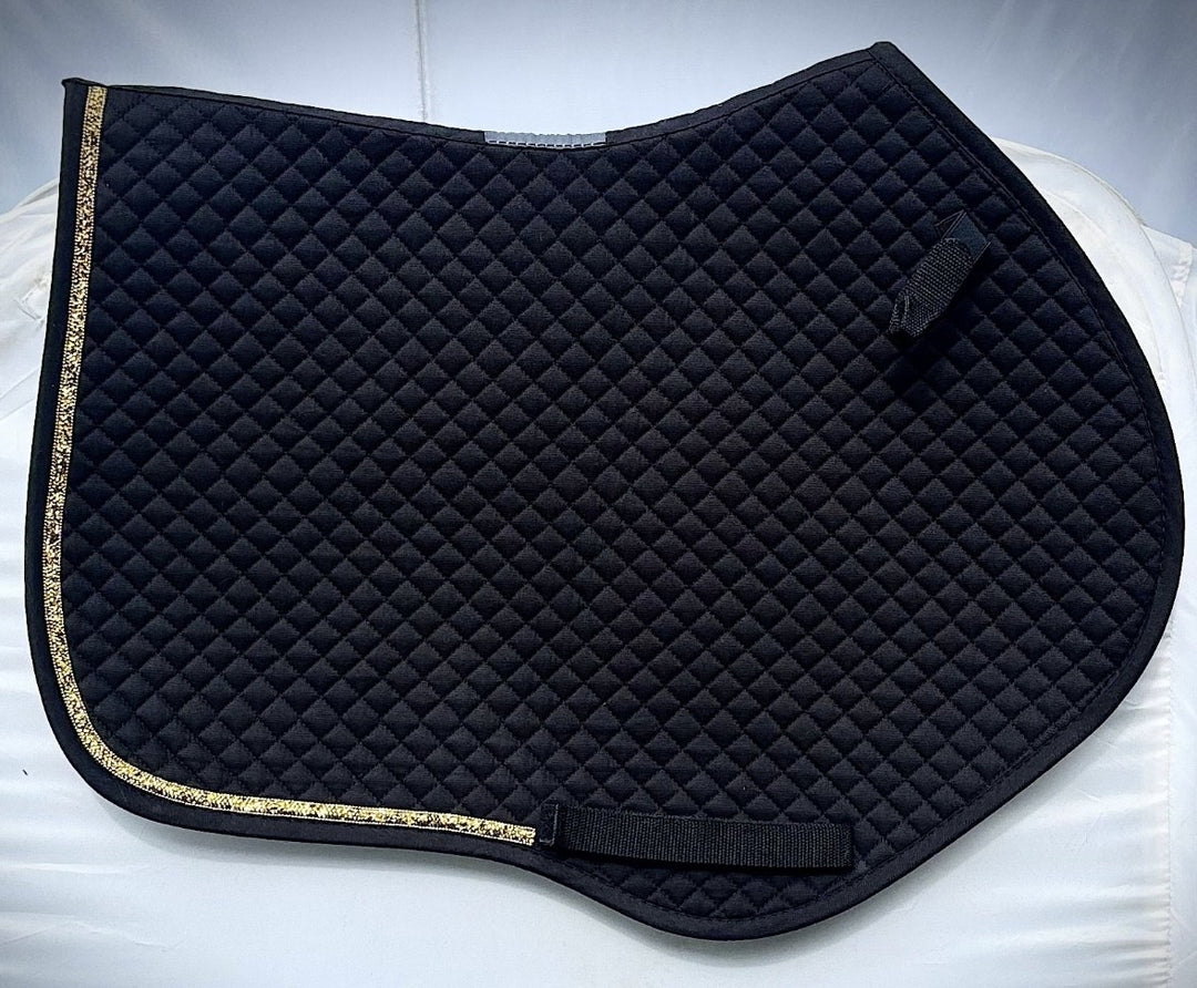 Hy Equestrian Competition Close Contact Saddle Pad - Black or White - Size : Cob/Full