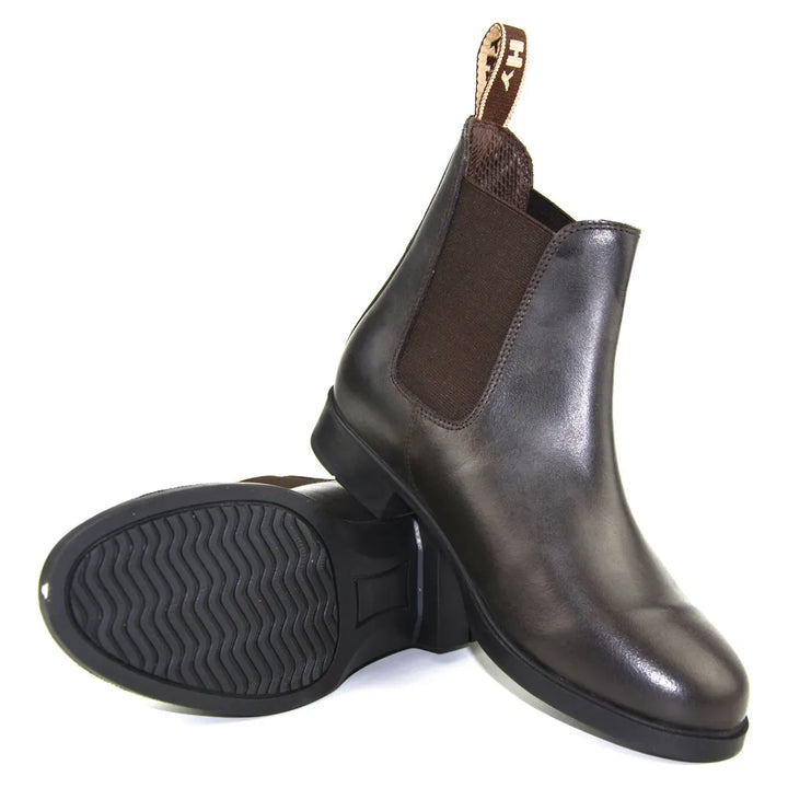 Hy Equestrian Durham Leather Jodhpur Boot - Black or Brown - Great Value