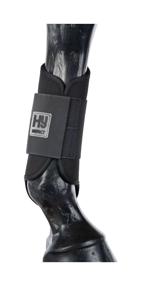 Hy Equestrian HyImpact Brushing Boots - Black - Size M or L - LOW PRICE