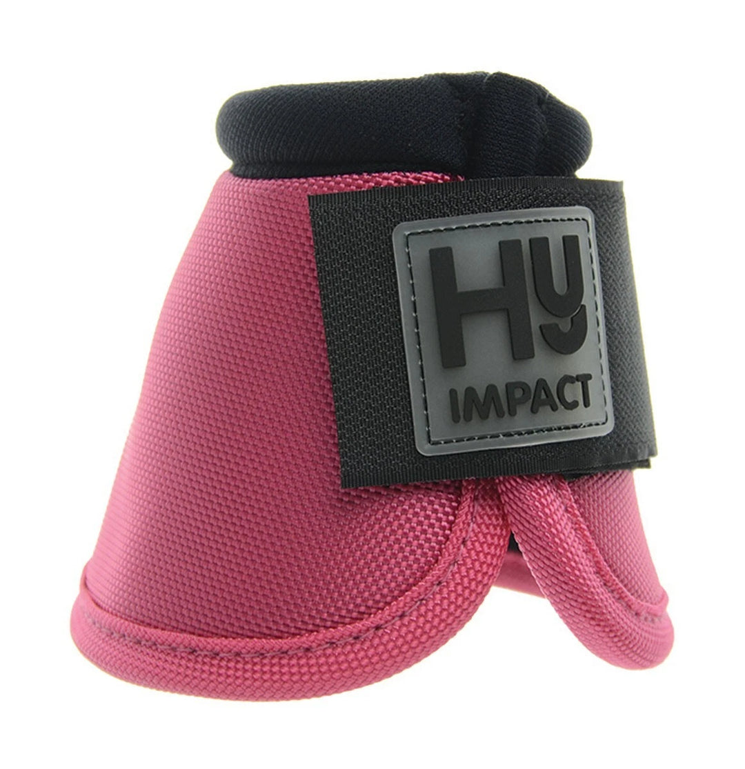 Hy Equestrian Pro Over Reach Boots- Black, Purple or Pink - SIZE MEDIUM