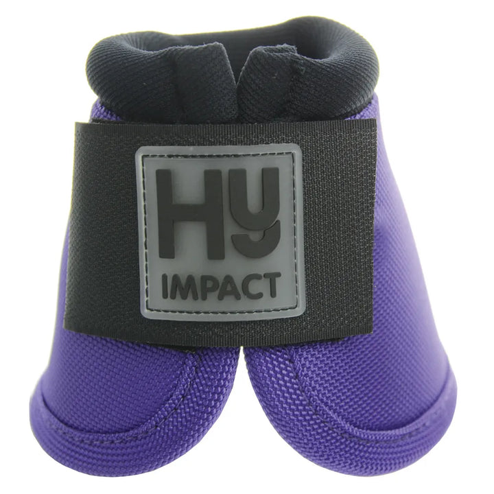 Hy Equestrian Pro Over Reach Boots- Black, Purple or Pink - SIZE MEDIUM
