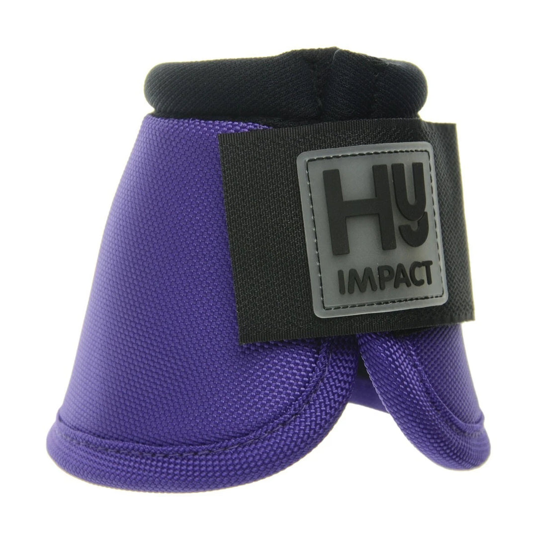 Hy Equestrian Pro Over Reach Boots- Black, Purple or Pink - SIZE MEDIUM