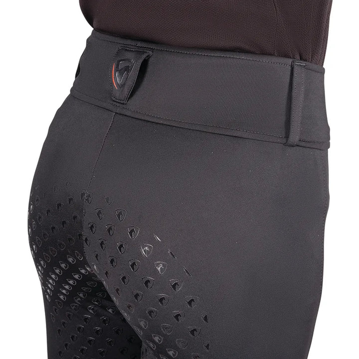 HYCONIC Torrellas Full Silicone Seat Riding Tights With Pockets by HY Eqyestrian - Black