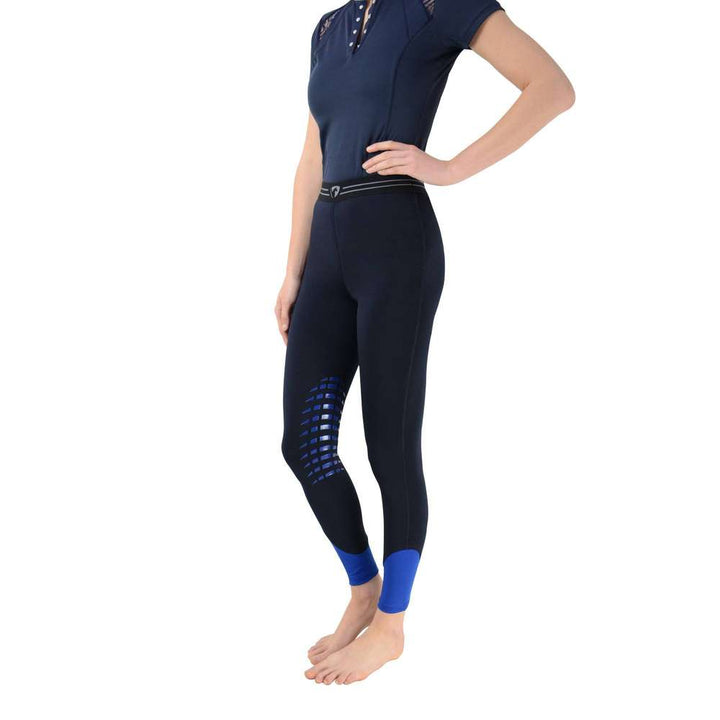 HyPerformance Energise Riding Tights/Skins - Navy/Sky Blue - XS (8) -LAST PAIR - Fab Gift