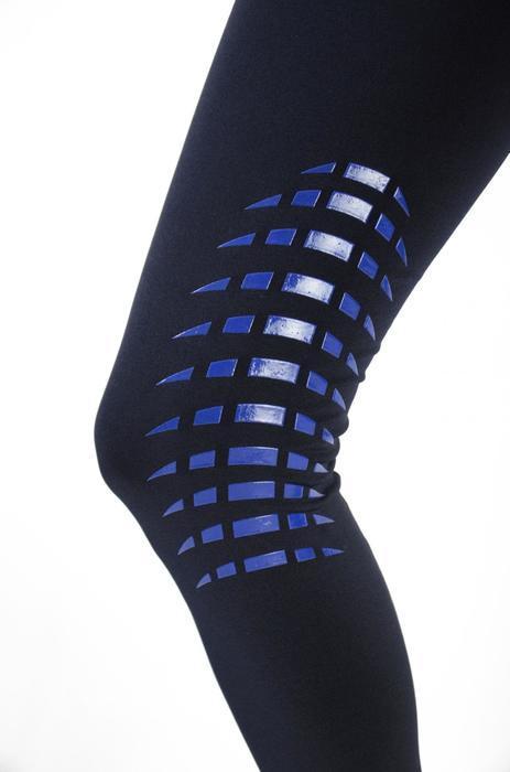 HyPerformance Energise Riding Tights/Skins - Navy/Sky Blue - XS (8) -LAST PAIR - Fab Gift