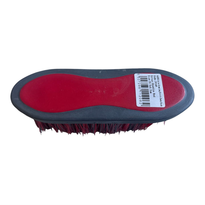 Hy Sport Active Long Bristle Dandy Brush - Soft Touch - 2 Tone - Rosette Red