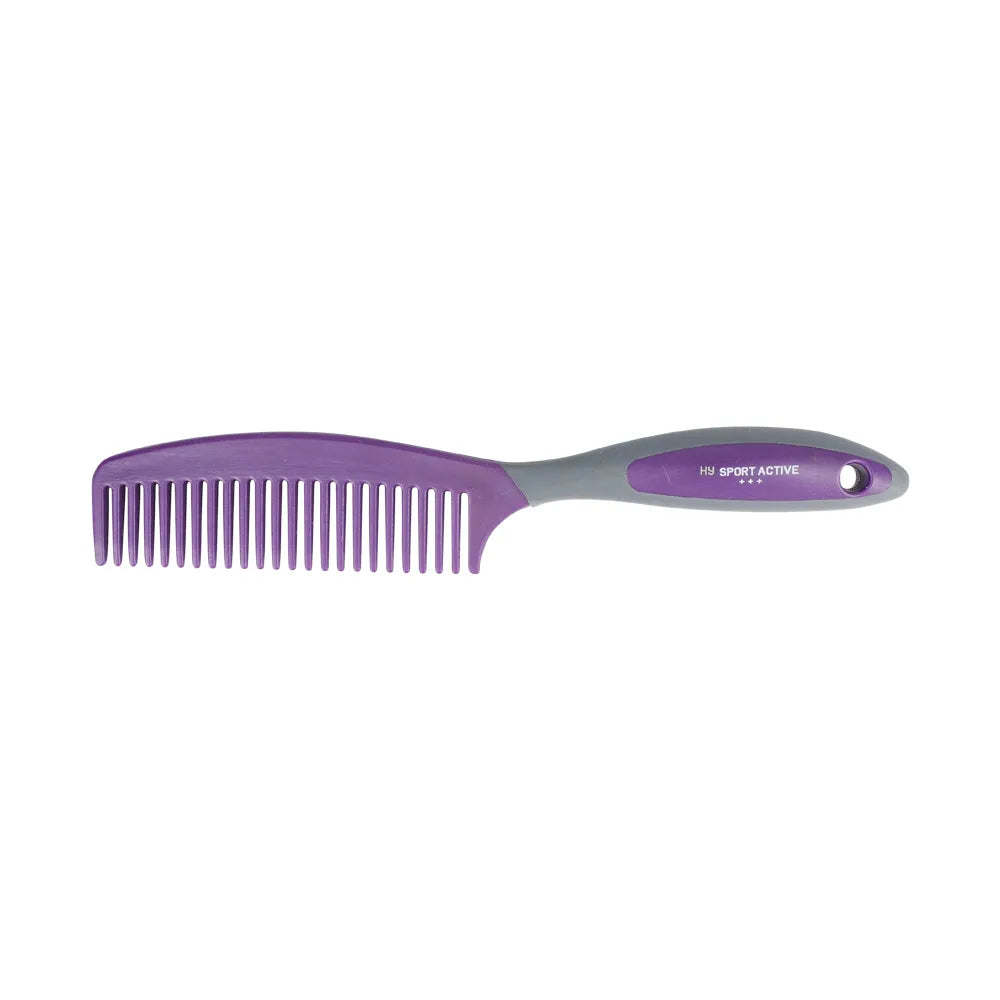 Hy Sport Active Soft Touch Mane & Tail Comb - 2 Tone - 3 Colours