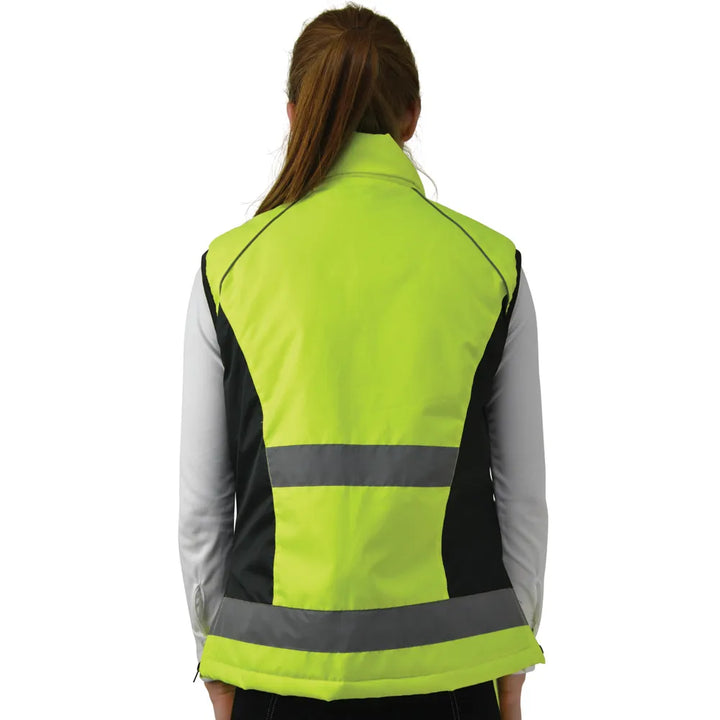 HY Equestrian HyViz Fluorescent Padded Gilet/Waistcoat/BodyWarmer - 3 Colours