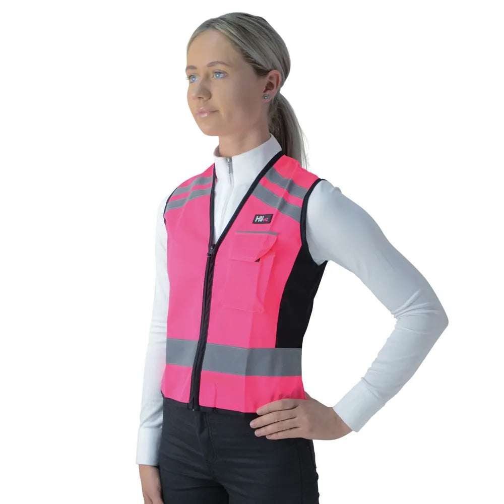 HyViz Waistcoat/Gilet/Vest - "Please Pass Wide & Slow on the back" - 3 colours - Popular