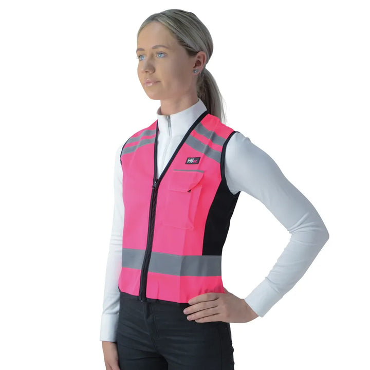 HyViz Waistcoat/Gilet/Vest - "Please Pass Wide & Slow on the back" - 3 colours - Popular