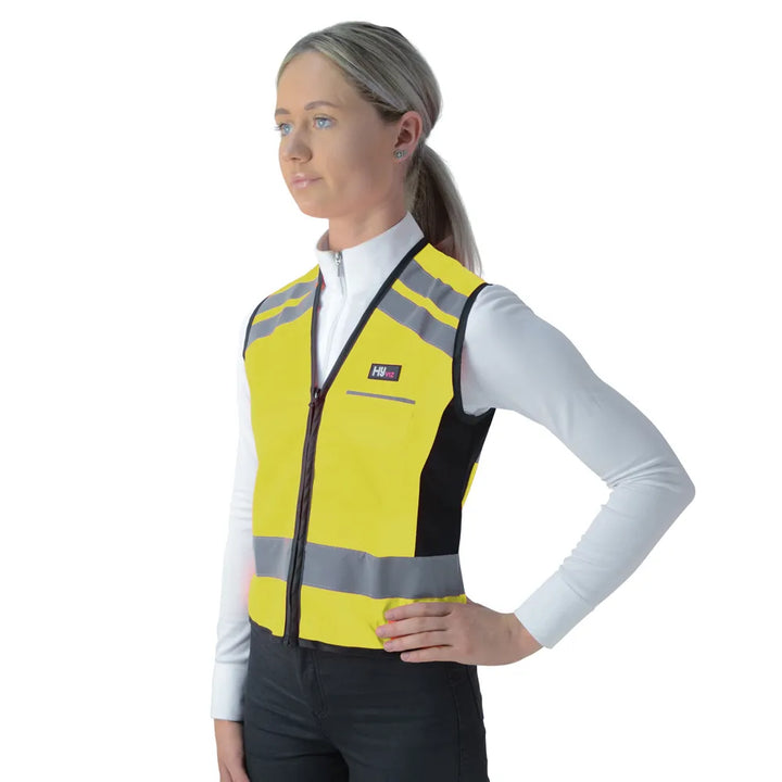 HyViz Waistcoat/Gilet/Vest - "Please Pass Wide & Slow on the back" - 3 colours - Popular