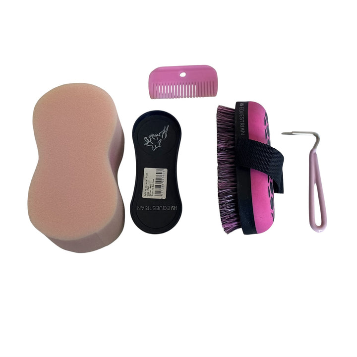 Complete Grooming Kit with Treats in Carry Bag by Hy Equestrian - 3 Colours/Options - Ideal Gift