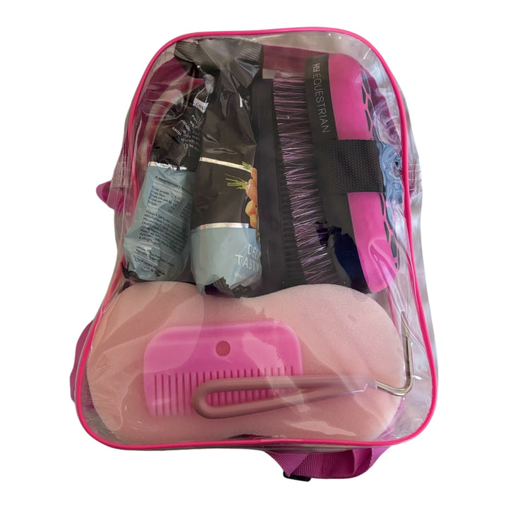 Complete Grooming Kit with Treats in Carry Bag by Hy Equestrian - 3 Colours/Options - Ideal Gift