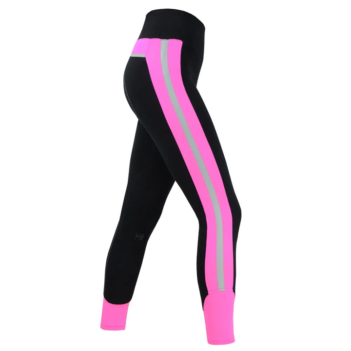 Reflector Ladies Hi Viz Breeches by Hy Equestrian - Neon Pink - BE SAFE BE SEEN - LAST 2 PAIRS