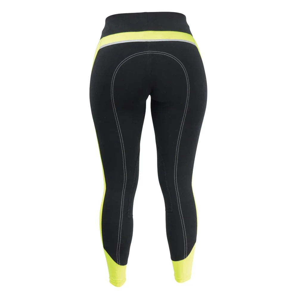 Reflector Ladies Hi Viz Breeches by Hy Equestrian - Neon Pink - BE SAFE BE SEEN - LAST 2 PAIRS