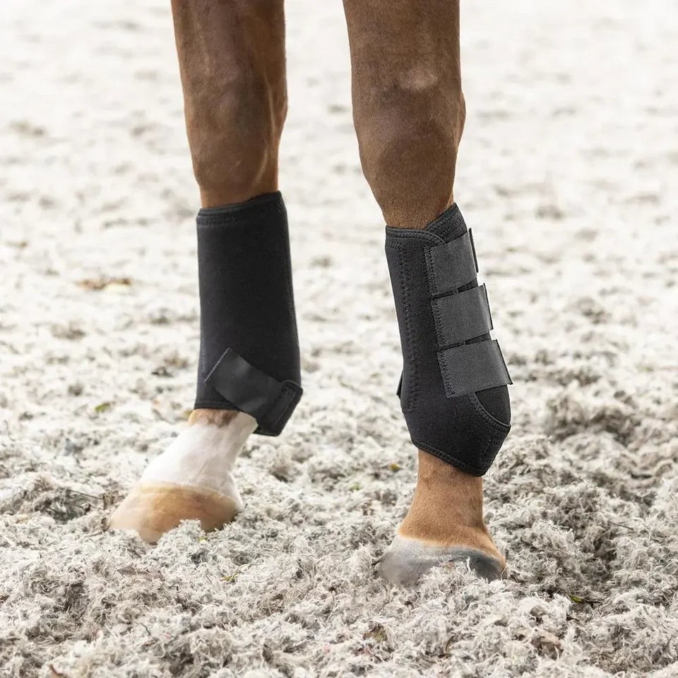 HY Equestrian Sport Support Boots - Medium or Large - Black