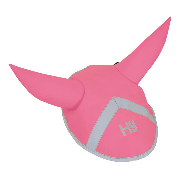 HY Viz Fluorescent Reflective Ear Bonnet/Fly Veil - 3 Colours - Sizes P/C/F