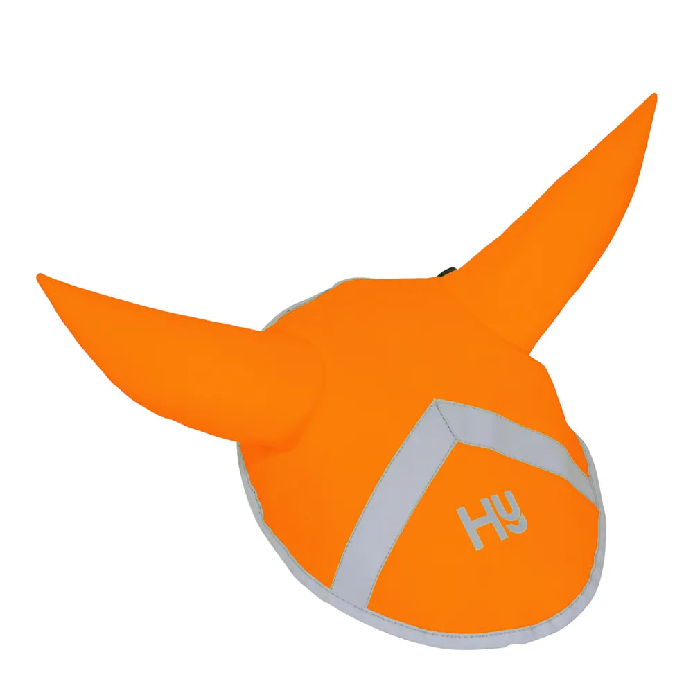 HY Viz Fluorescent Reflective Ear Bonnet/Fly Veil - 3 Colours - Sizes P/C/F