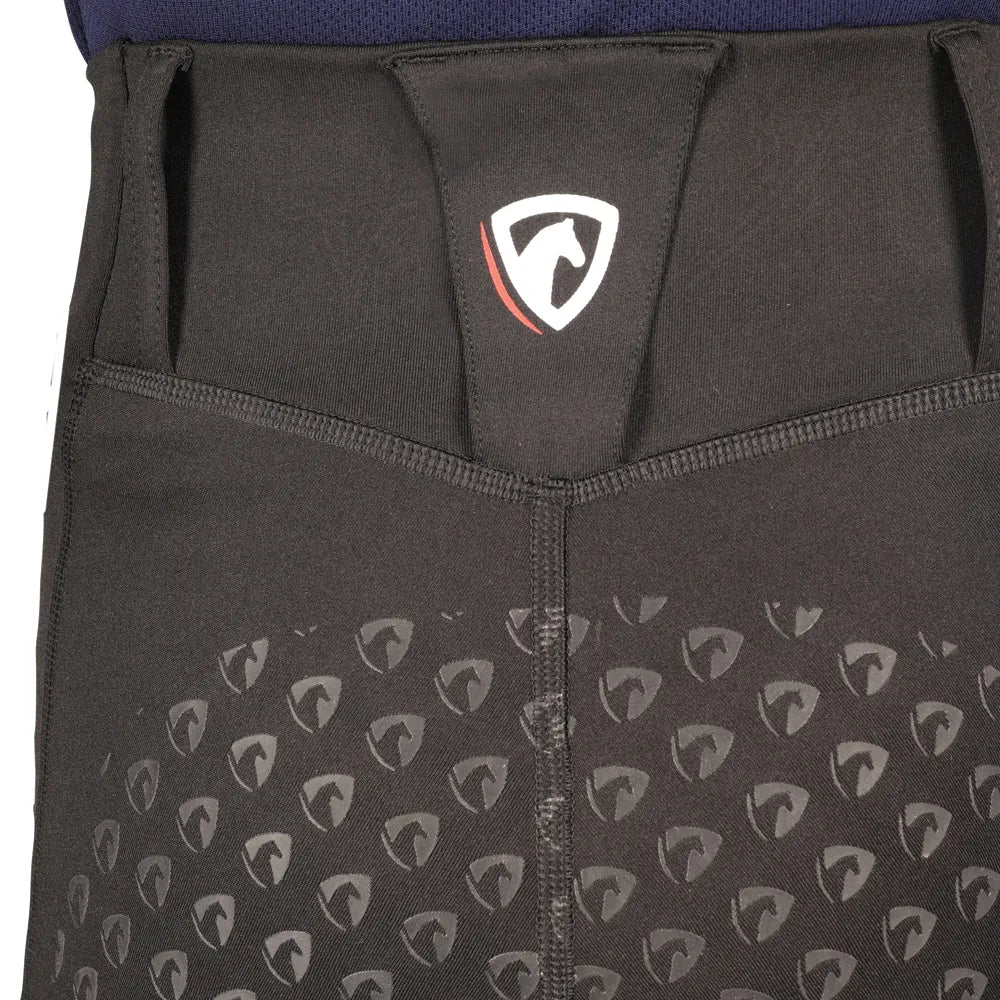 HYCONIC Soria Full Silicone Seat Riding Tights With Pockets - by HY - Black