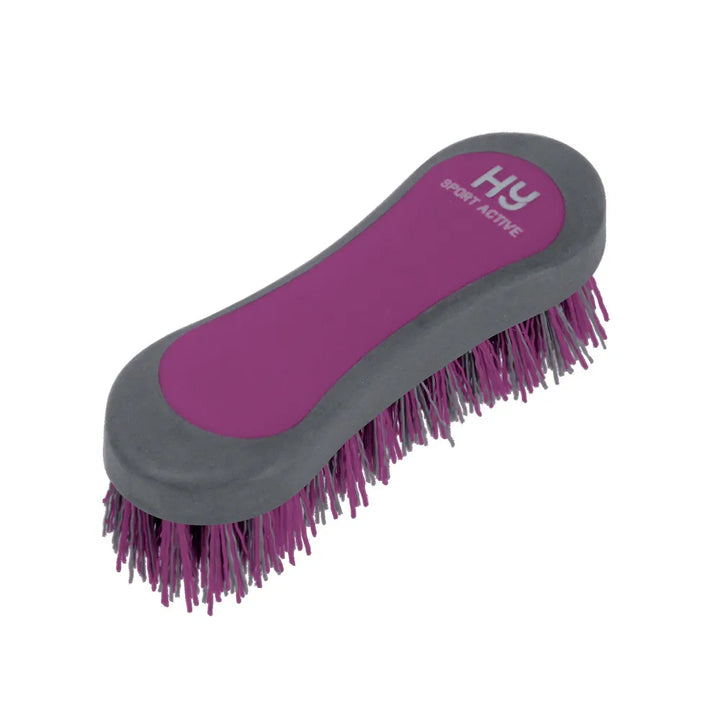 Hy Sport Active Hoof Brush - soft touch - 2 tone - Amethyst Purple