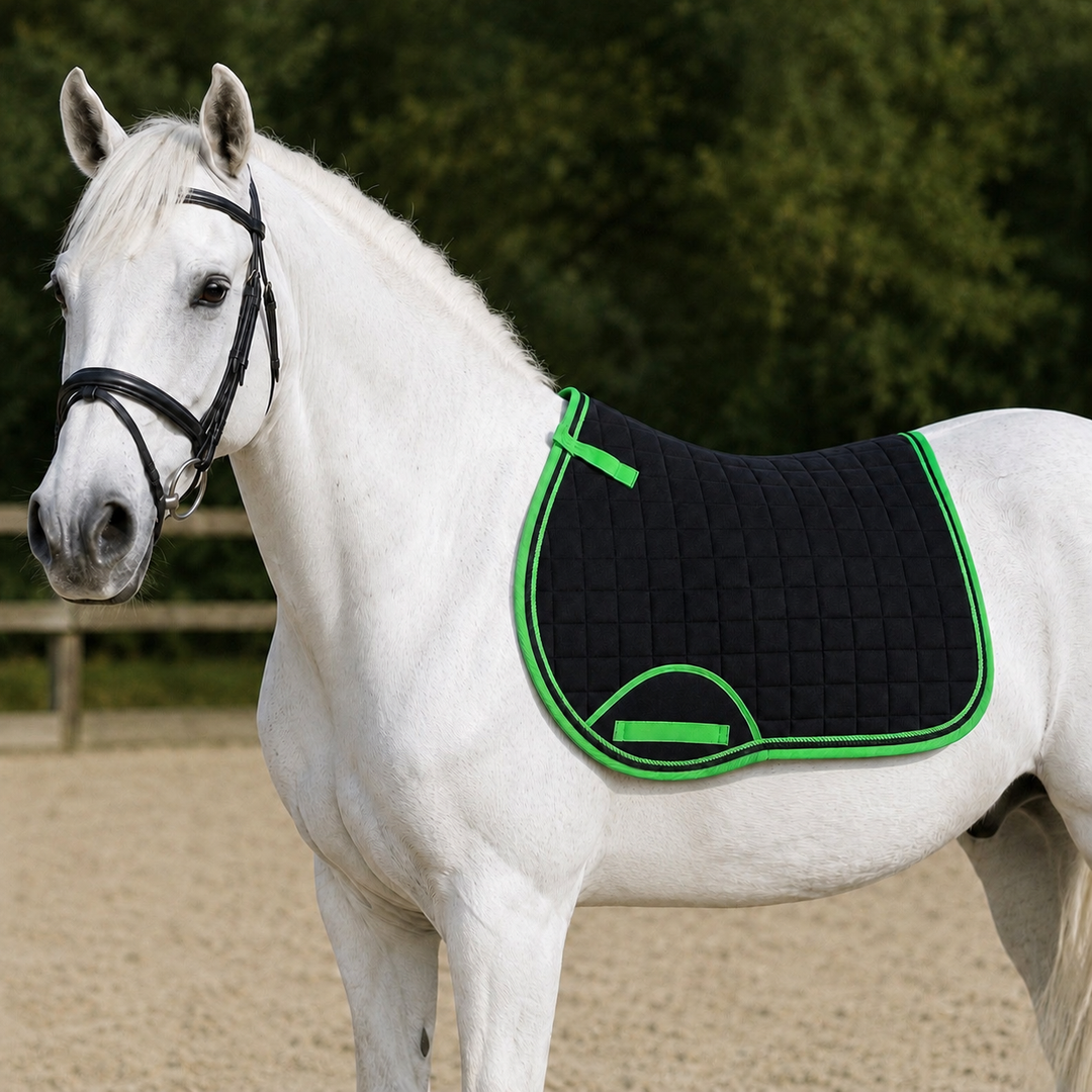 Pinnacle Close Contact Cotton Saddle Pad - 8  Colours - Great Price
