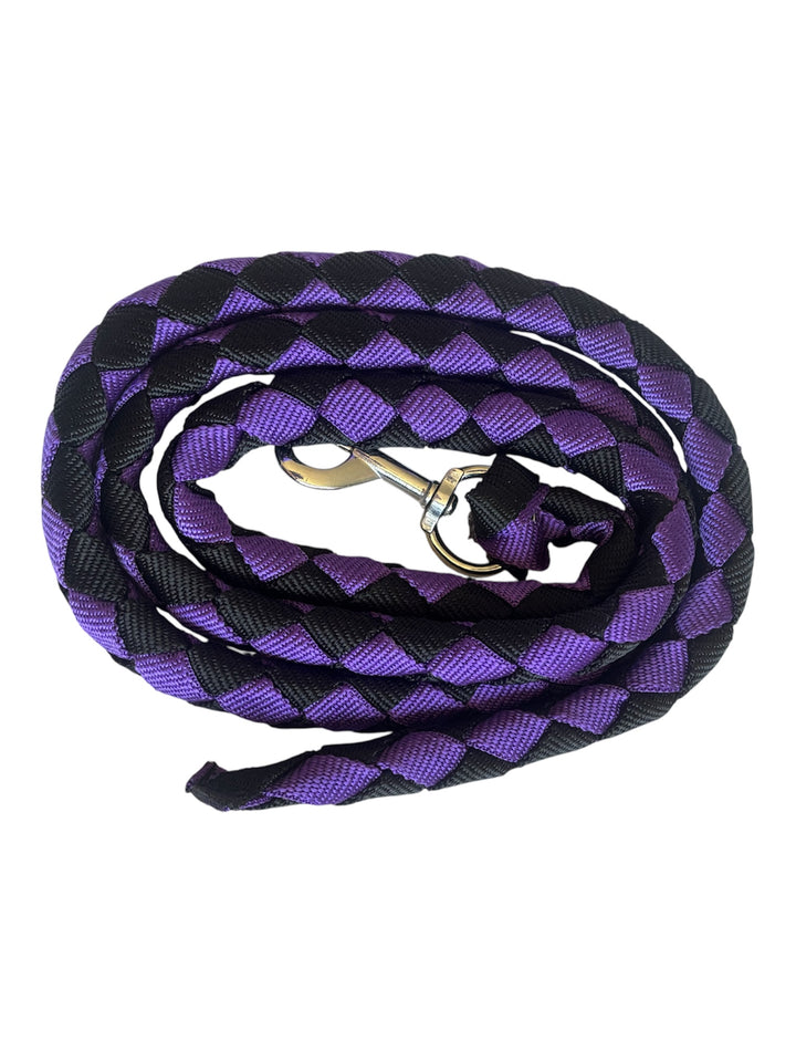 2 Tone Nylon Headcollar with Matching Lead Rope - 3 Colours to Choose From