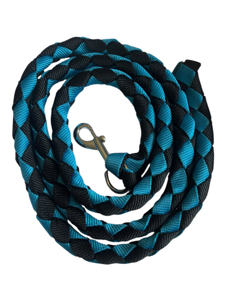 2 Tone Nylon Headcollar with Matching Lead Rope - 3 Colours to Choose From