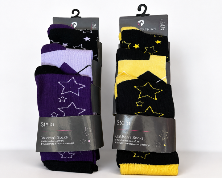 HY EQUESTRIAN STELLA CHILDRENS SOCKS - 2 Colour Choices