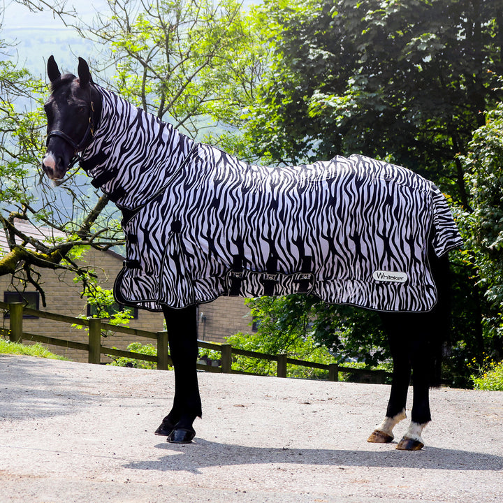 John Whitaker Marwell Zebra Combination Fly Rug with belly flap  - All Sizes